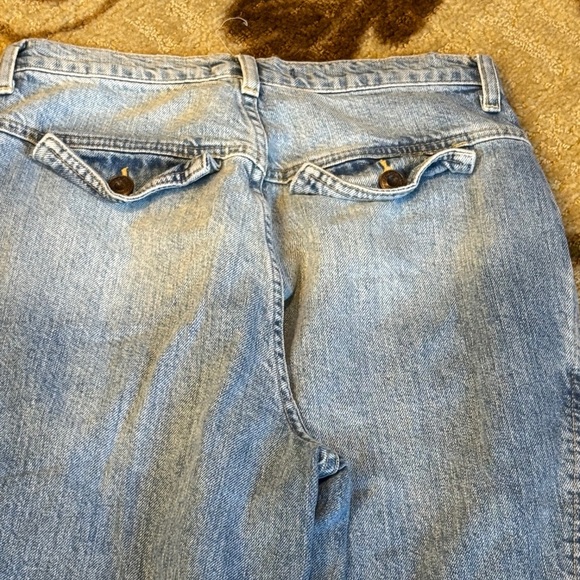 We the free boyfriend pleated high waisted Stylish Blue Denim Jeans - Picture 6 of 8